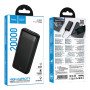 Внешний аккумулятор Power Bank Hoco J153A 2USB / Type-C / micro-USB 10W 20000mAh, Black