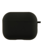 Чехол - футляр Silicone Case with microfibra для Airpods Pro 3, Black