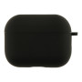 Чехол - футляр Silicone Case with microfibra для Airpods Pro 3, Black