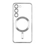 Чехол накладка TPU Metallic Full Camera with Magsafe для Samsung Galaxy S21