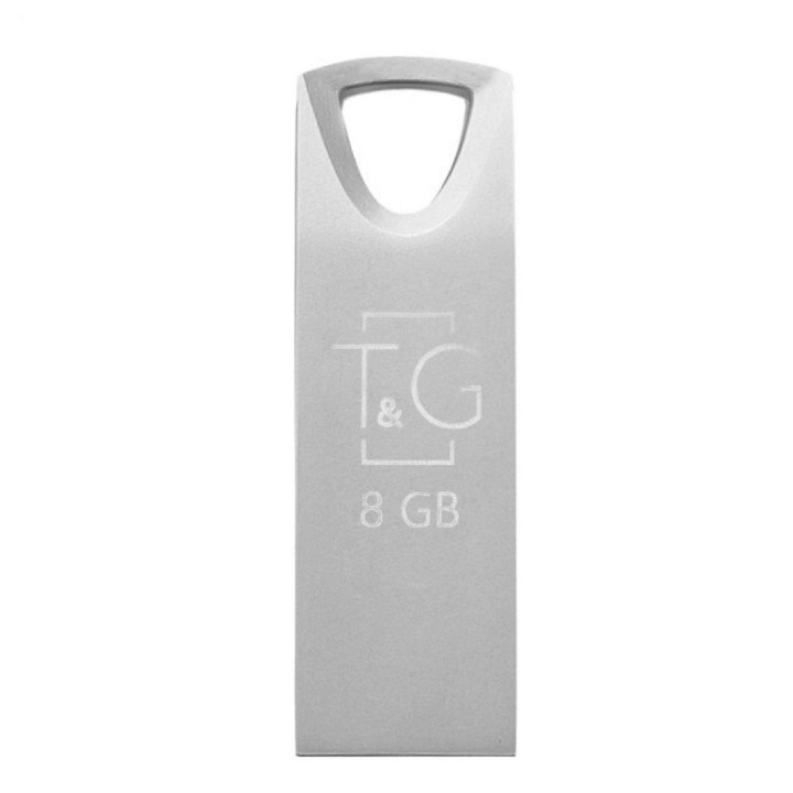USB флешка Flash Drive T&G Metal 117 8gb, Steel