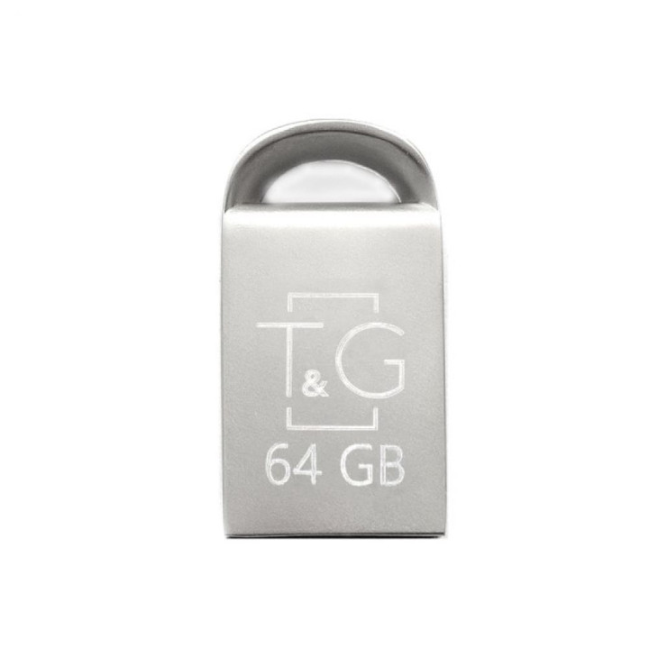 USB флешка Flash Drive T&G 64gb Metal 107, Steel