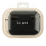 Чехол - футляр Silicone Case with microfibra для Airpods Pro 3, Black
