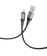 Data-кабель Ridea RC-US42 UltraStrong Micro-USB 3A 2m, Black