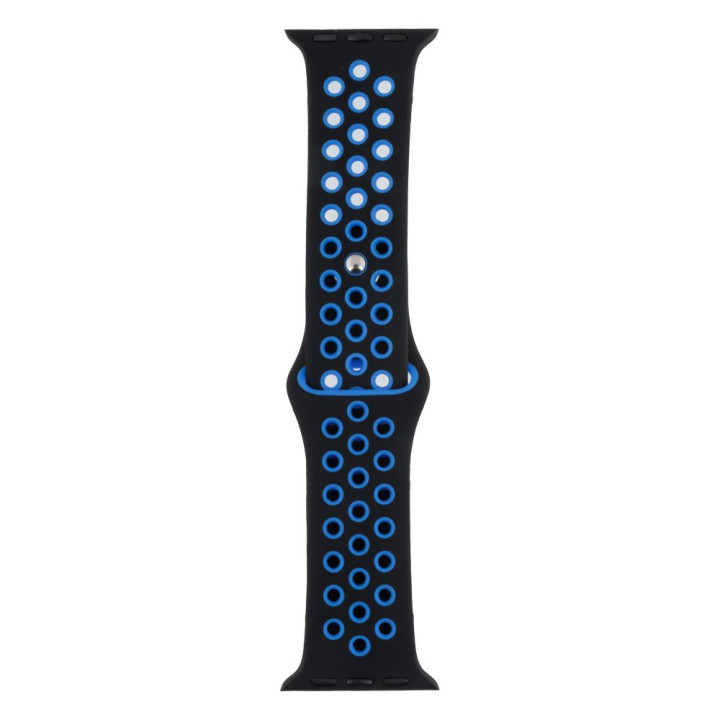Ремешок Silicone Nike для Apple Watch 38 / 40mm + Protect Case, 08, Black-Blue