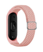 Ремешок для Xiaomi Mi Band 3 / 4 / 5 / 6 / 7 Elastic adjustment, Pink