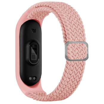 Ремінець для Xiaomi Mi Band 3/4/5/6/7 Elastic adjustment, Pink