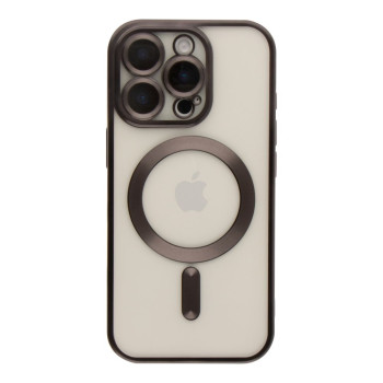 Чохол TPU Metallic Chrome Full Camera with Magsafe для iPhone 16 Pro