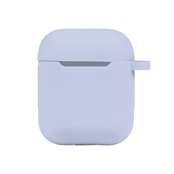 Чохол Silicone Case with hook для Airpods 1 / 2, Lilac