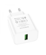 Сетевое Зарядное Устройство Borofone BA72A Spring USB QC3.0 18W без кабеля, White