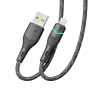 USB Кабель Ridea RC-RL15 RGB Light Lightning 12W 1.2m, Black