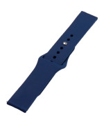 Ремешок Silicone 22mm Original Button Design для Samsung / Amazfit / Huawei, Midnight Blue