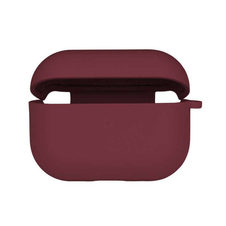 Чехол Silicone Case with microfibra для Airpods Pro 2, Rose red