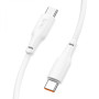 USB кабель Hoco X93 Force 60W 3А Type-C to Type-C 2M, White