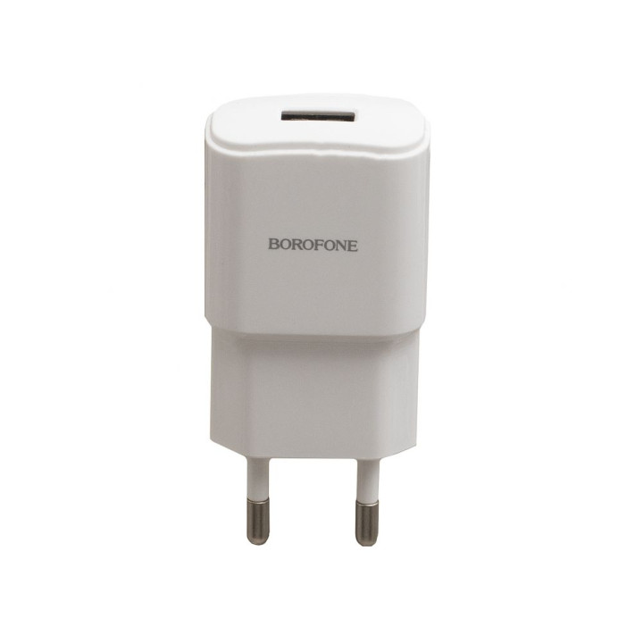 Сетевое Зарядное Устройство Borofone BA48A cable Micro USB 2.1A, White