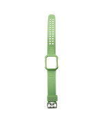 Ремінець Silicone Shine для Apple Watch 40/41 mm + Protect Case, Light Green