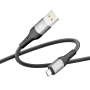 Data-кабель Ridea RC-US42 UltraStrong MicroUSB 3A 1.2m, Black