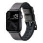 Ремінець Leather - Silicone для Watch 38 / 40 / 41 mm, Coffe Black