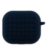 Чехол-футляр для наушников Silicone Fashion Case with Hook для Airpods 3, Navy blue