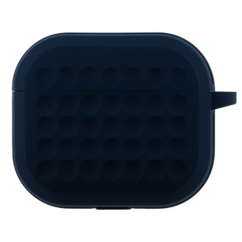 Чохол-футляр для навушників Silicone Fashion Case with Hook для Airpods 3, Navy blue