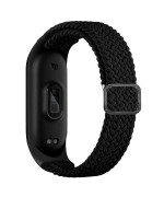 Ремешок Nylon для Xiaomi Mi Band 3 / 4 / 5 / 6 / 7 Elastic adjustment, Black
