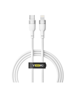 Data - кабель YOKI SILICONE YK-SI50 Type-C to Lightning 30W 1.2m, White