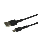Data кабель USB Hoco X83 Micro 2.4А 1м, Black
