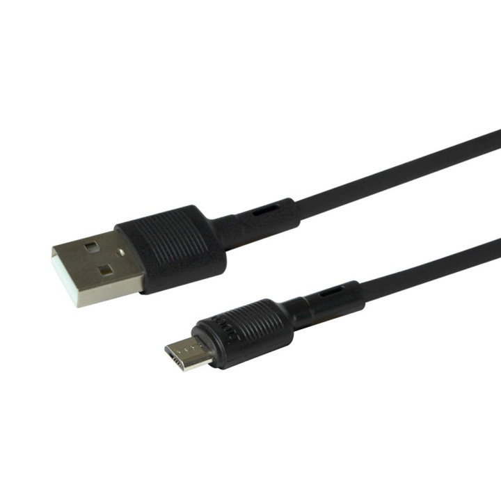 Data кабель USB Hoco X83 Micro 2.4А 1м, Black