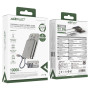 Внешний аккумулятор Power Bank с беспроводной зарядкой AceFast M18 Type-C PD20W with cable 10000mAh, Black