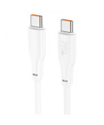 USB кабель Hoco X93 Force 60W 3А Type-C to Type-C 2M, White