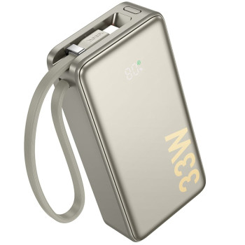 Power Bank Hoco Q27A Jewel 33W с кабелем Type–C 10000mAh, Titan - Gold