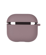Чохол-футляр для навушників Silicone Case with microfibra для Airpods 4, Blackcurrant