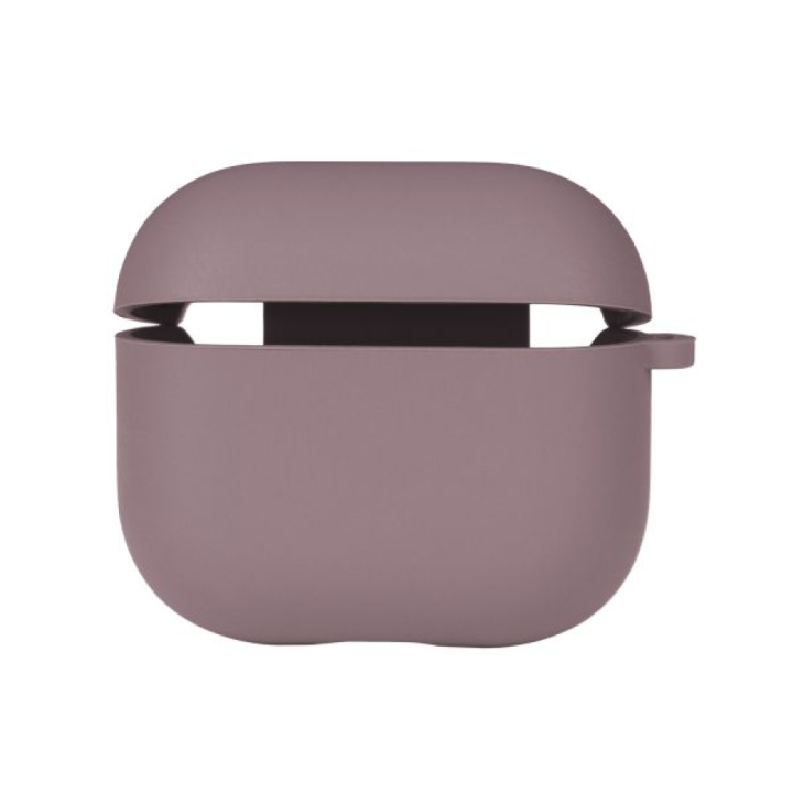 Чехол-футляр для наушников Silicone Case with microfibra для Airpods 4, Blackcurrant