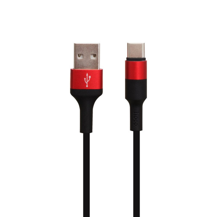 Кабель USB Hoco X26 Xpress Charging Type-C, 1м, Black-Red