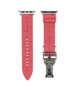 Ремешок Silicone Hermes для Watch 42 / 44 / 45 / 49 mm, Bright Red