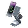 Бездротовий Зарядний пристрій Smart Case 3in1 Magnetic Wireless 15W, Blsck