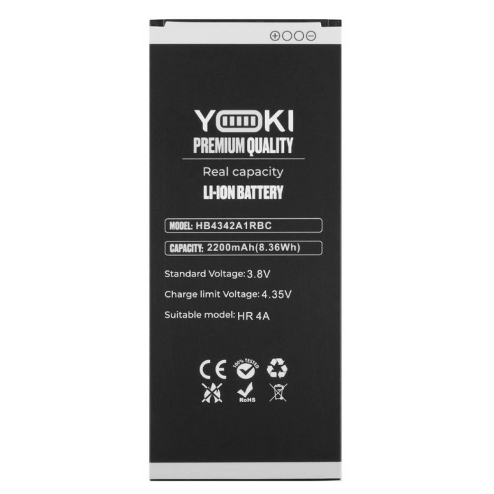 Аккумулятор Yoki HB4342A1RBC для Huawei Honor 4A 2200mAh