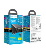 Мережевий Зарядний Пристрій Hoco CS33A PD30W / QC3.0 3A Type-C to Lightning, Black