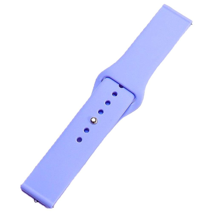 Ремешок Silicone 20mm Original Button Design для Samsung / Amazfit / Huawei, Elegant Purple