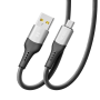 Data-кабель Ridea RC-US42 UltraStrong MicroUSB 3A 1.2m, Black