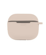 Чехол-футляр для наушников Silicone Case with hook для Airpods 4, Pink sand