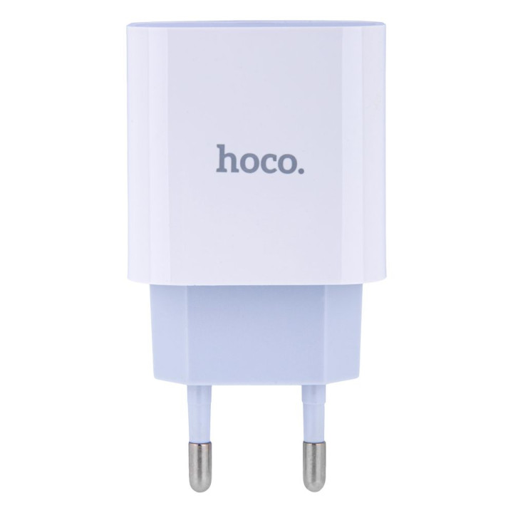 Сетевое Зарядное Устройство Hoco C76A Plus Type-C PD 20W cable Type-C to Lightning 3A, White
