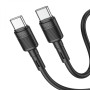 USB Кабель Hoco X83 60W Type-C to Type-C 3A 1m, Black