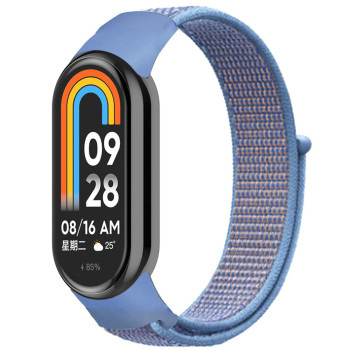 Ремінець Nylon для Xiaomi Mi Band 8, Light Blue