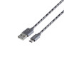 USB кабель Borofone BX24 Ring current Micro 2,4 А 1m, Gray