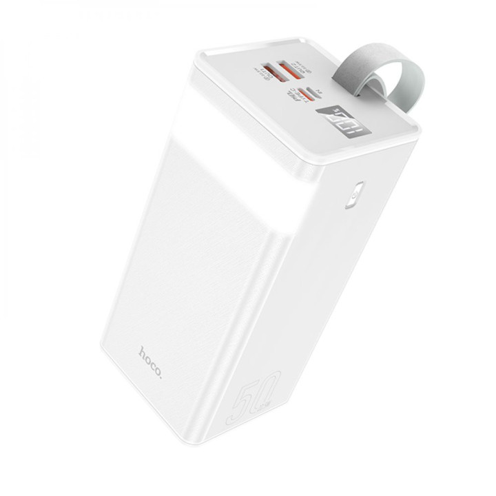 Портативна батарея Power Bank Hoco J86 Powermaster 22.5W fully compatible 50000 mAh, White