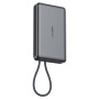 Внешний аккумулятор Power Bank с беспроводной зарядкой AceFast M18 Type-C PD20W with cable 10000mAh, Black