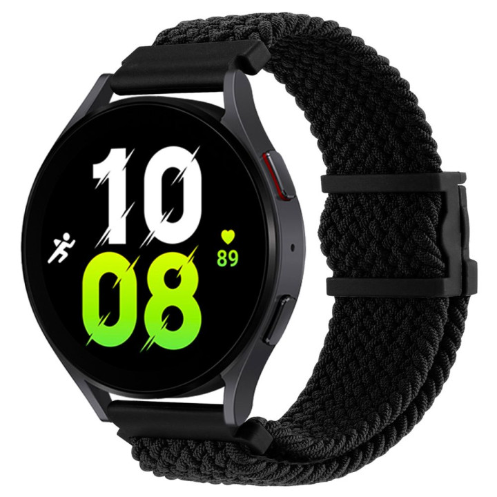 Ремешок Nylon 22mm Elastic Adjustment для Samsung / Amazfit / Huawei, Black