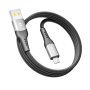 Data-кабель Ridea RC-US42 UltraStrong MicroUSB 3A 1.2m, Black