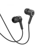 Провідні вакуумні навушники-гарнітура Hoco M104 Mini-Jack 3.5mm 1.2m, Black